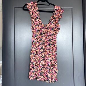 Like New ASTR Floral Ruched Dress